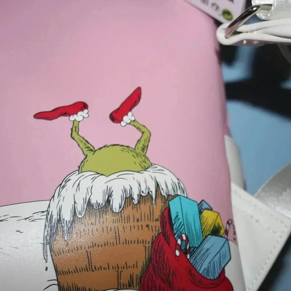 Loungely Dr. Seuss The Grinch That Stole Christmas Lenticular Scene Backpack NWT - Picture 14 of 16